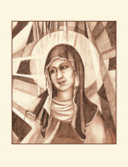 St. Clare Sepia Note Cards